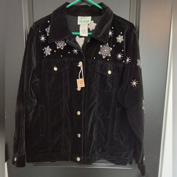 ADORABLE Quacker Factory velvet jacket - Picture 3 of 5